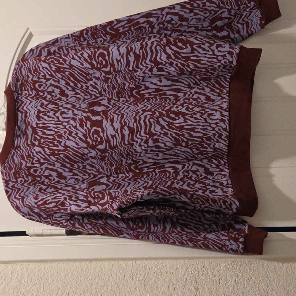 NWT Madewell (Re)sourced Cotton Oversized Sweatshirt Tigerized Print Womens - S - Picture 3 of 3